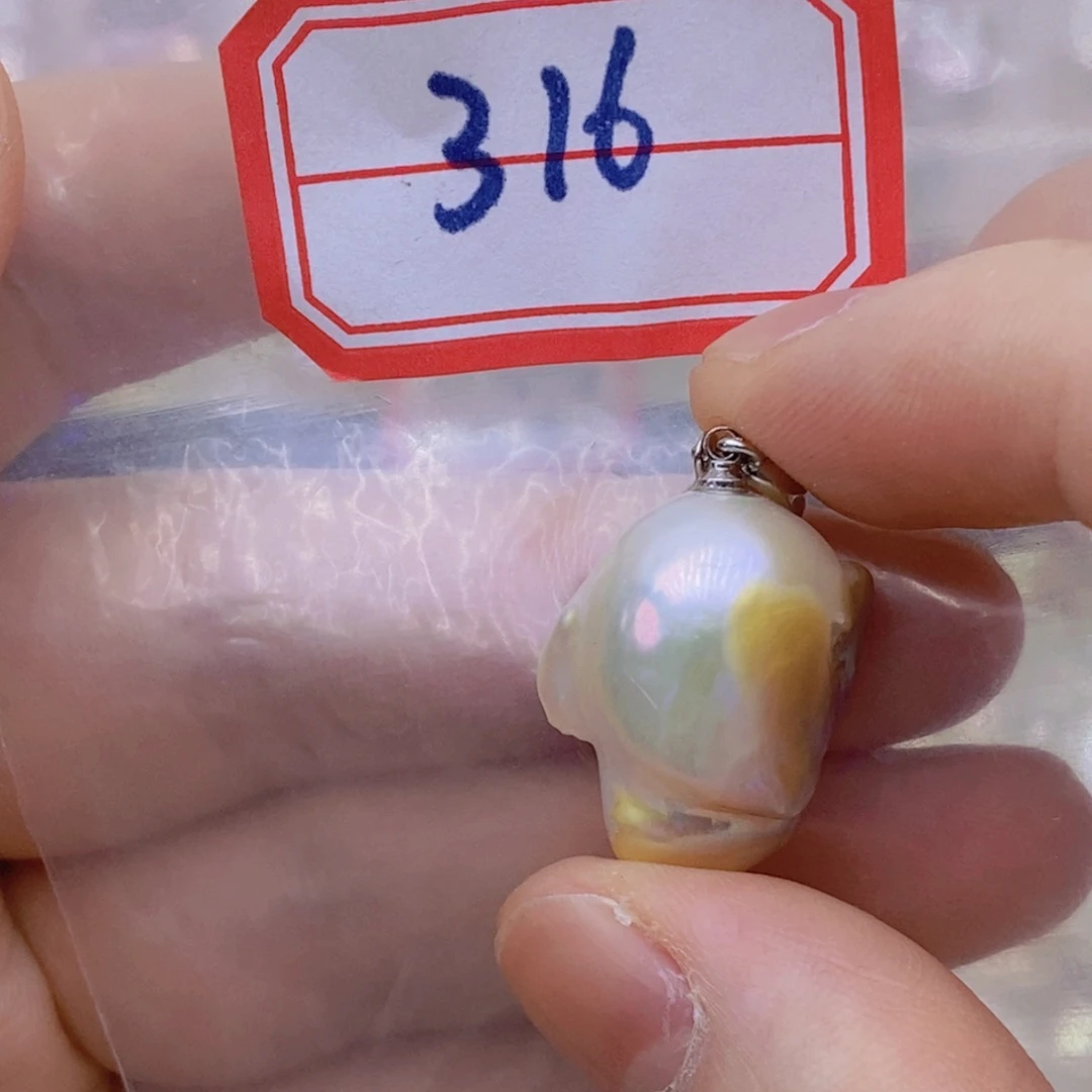 淡水珍珠银S925镶嵌颈饰