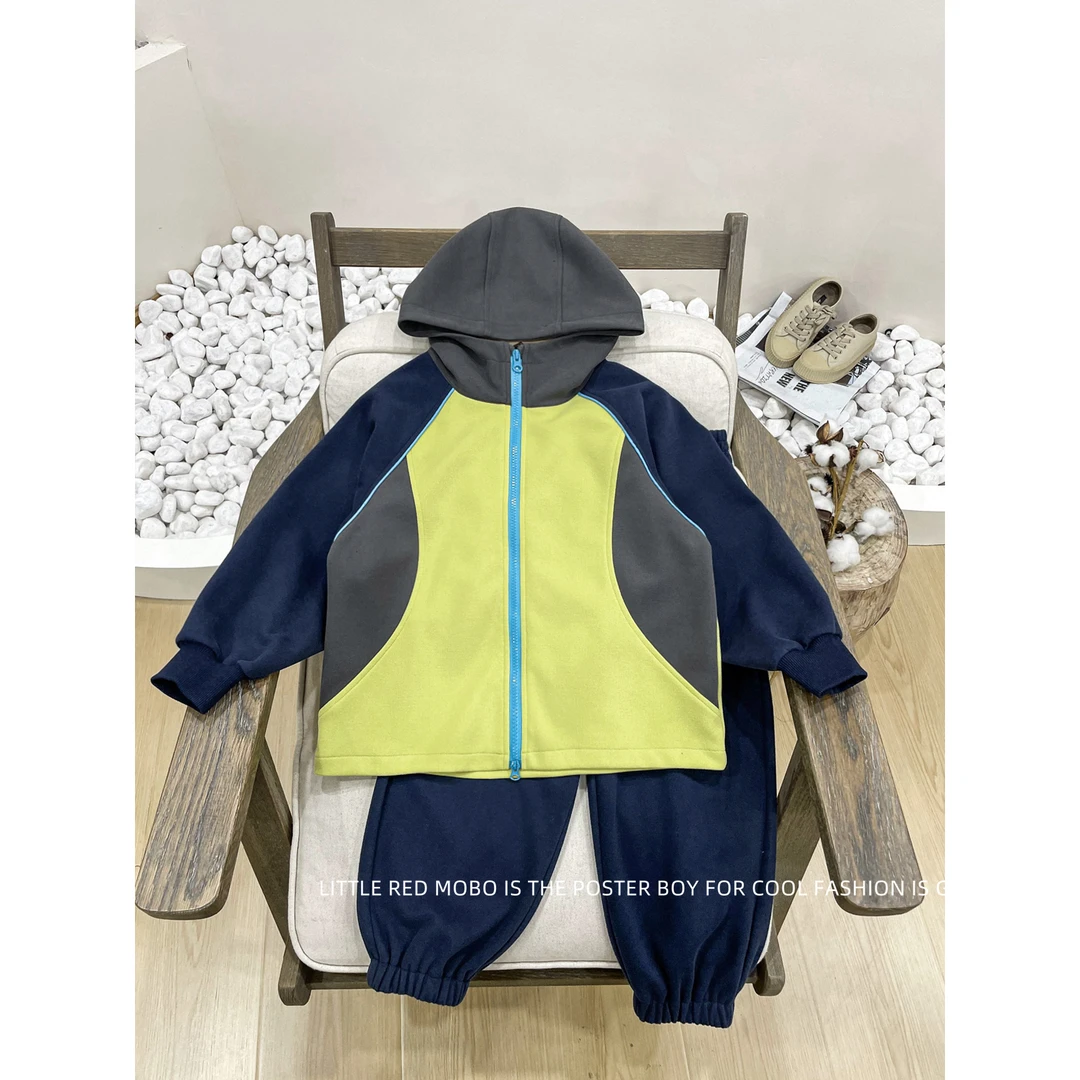 【现现】童装男童休闲洋气套装2025春秋新款两件套MMT83875