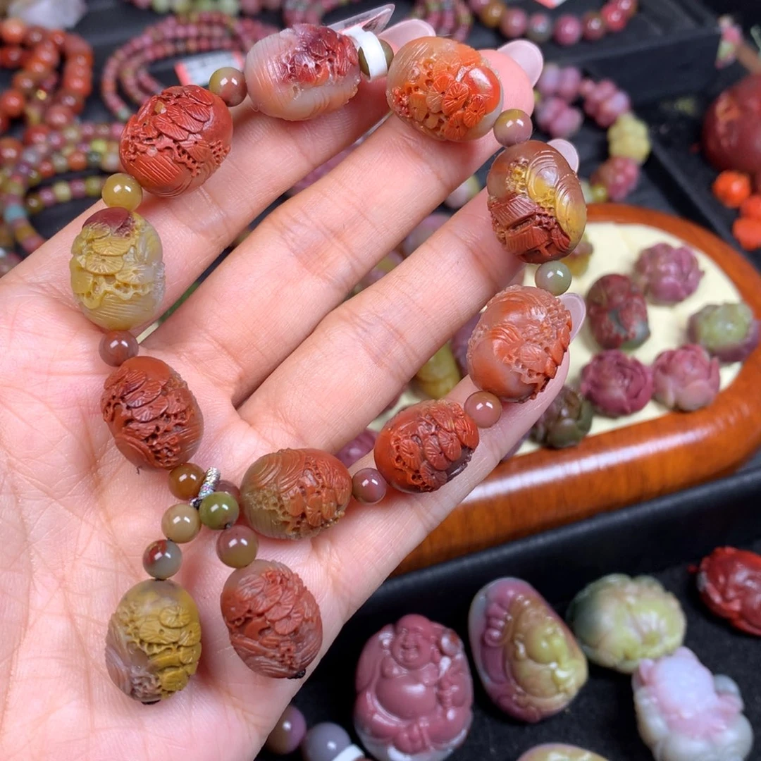 玛瑙/玉髓未镶嵌手链