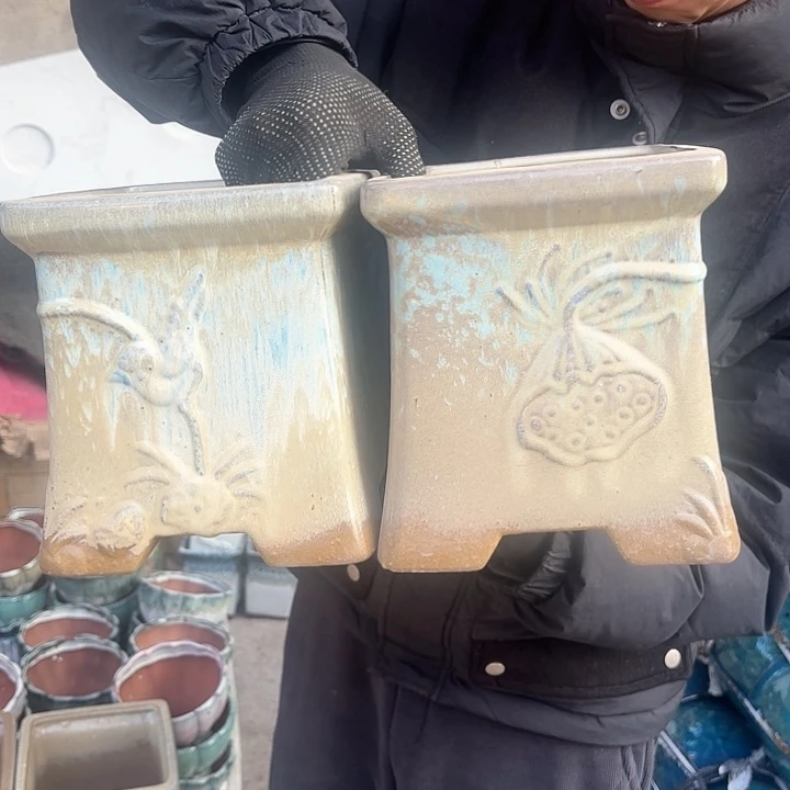 红陶微瑕复古两个口径18高度19