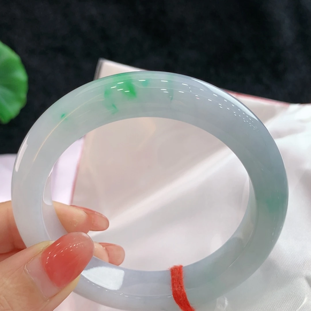 【闪购商品】翡翠手镯未镶嵌圈口56.8