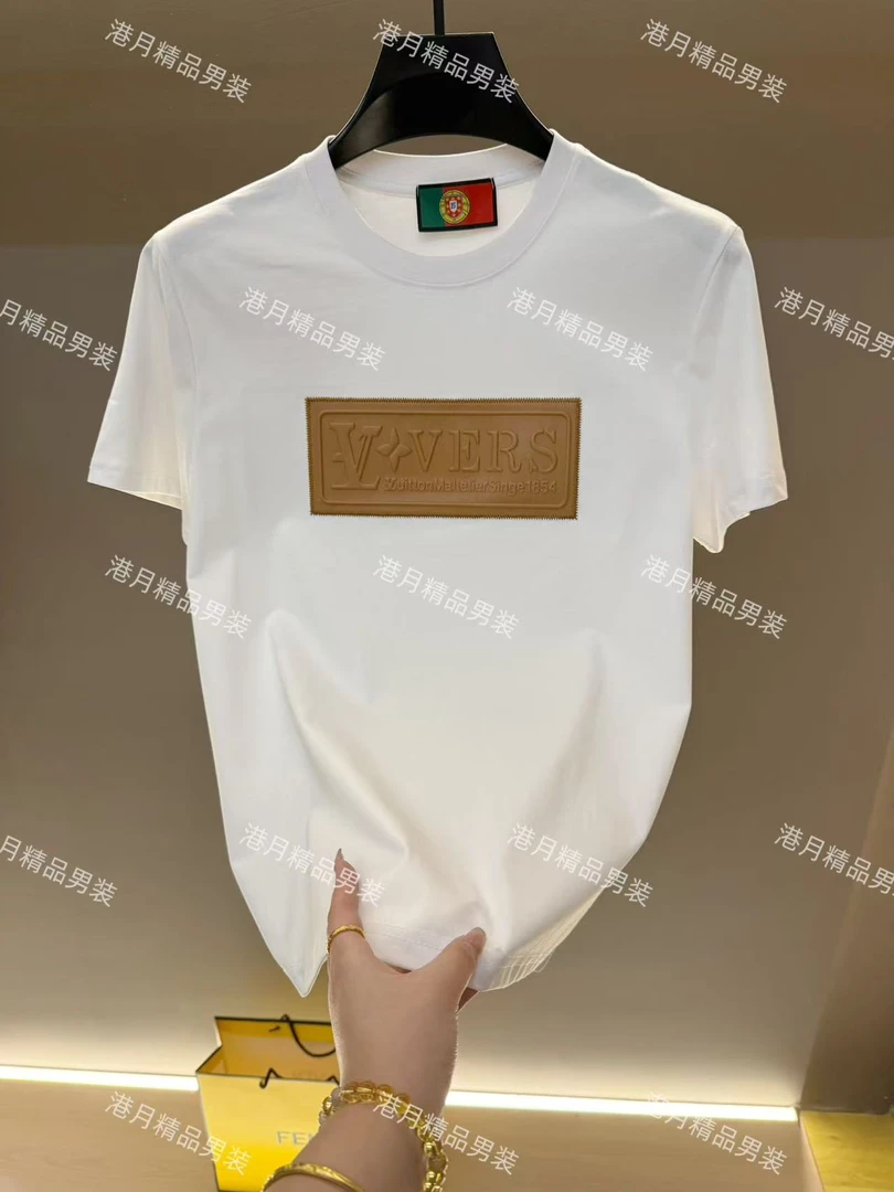 男士夏季新款轻奢休闲百搭修身时尚半袖K97