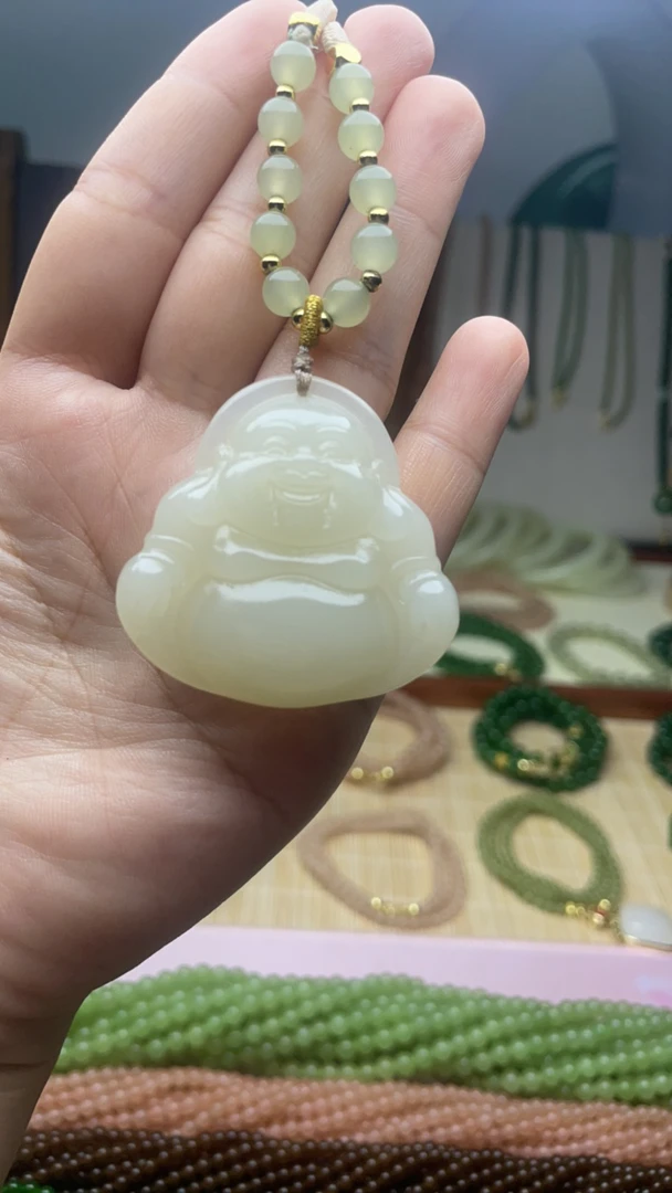 青黄口双面佛吊坠