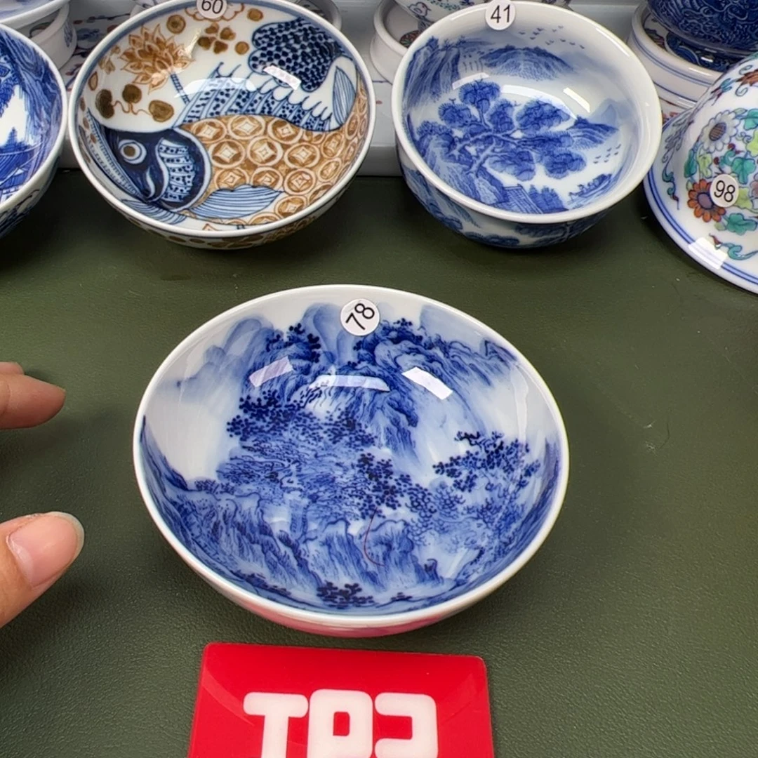 陶瓷景德镇纯手工纯手绘茶具木木78