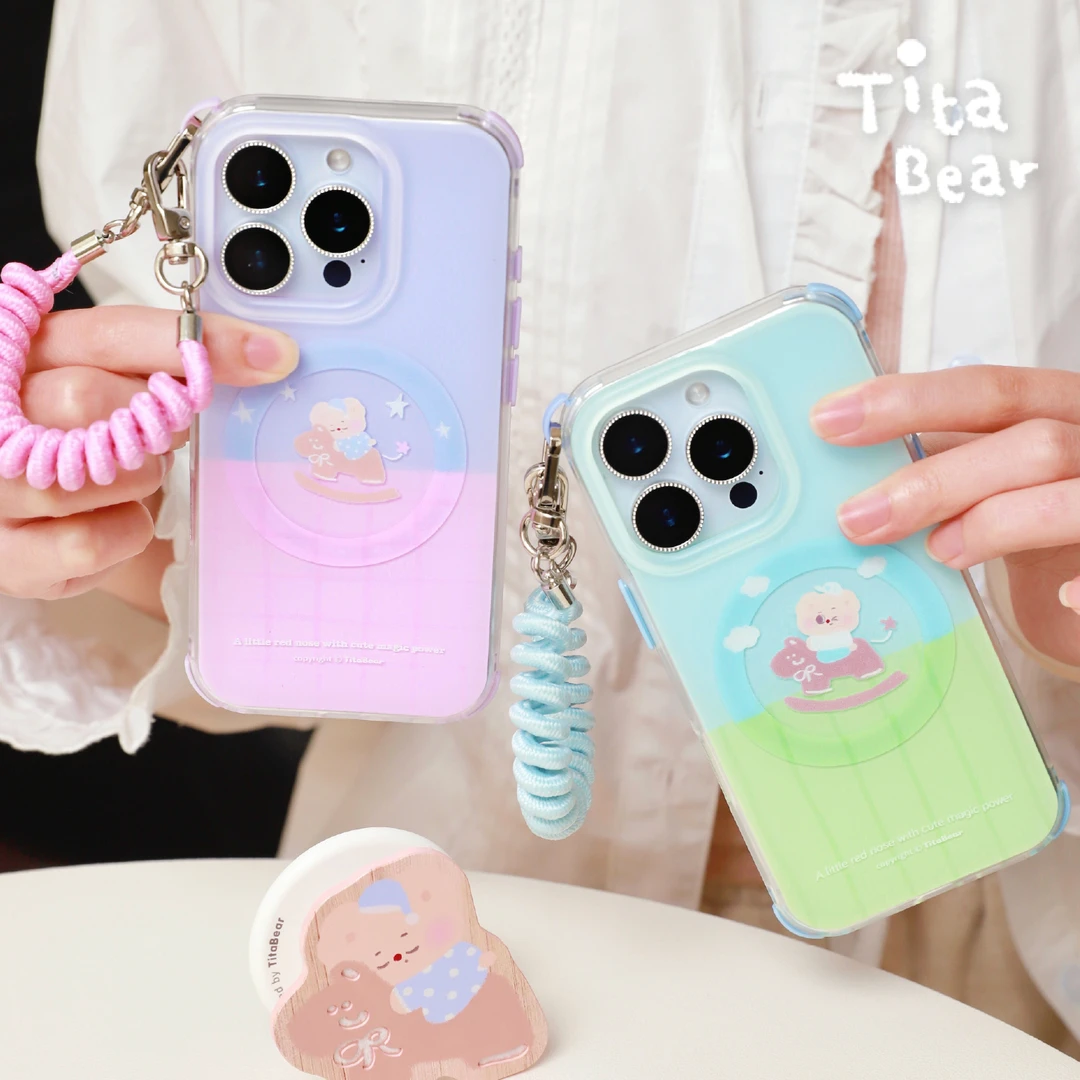 Titababy系列-摇摇马磨砂磁吸手机壳适用于iPhone16/15/14ProMax