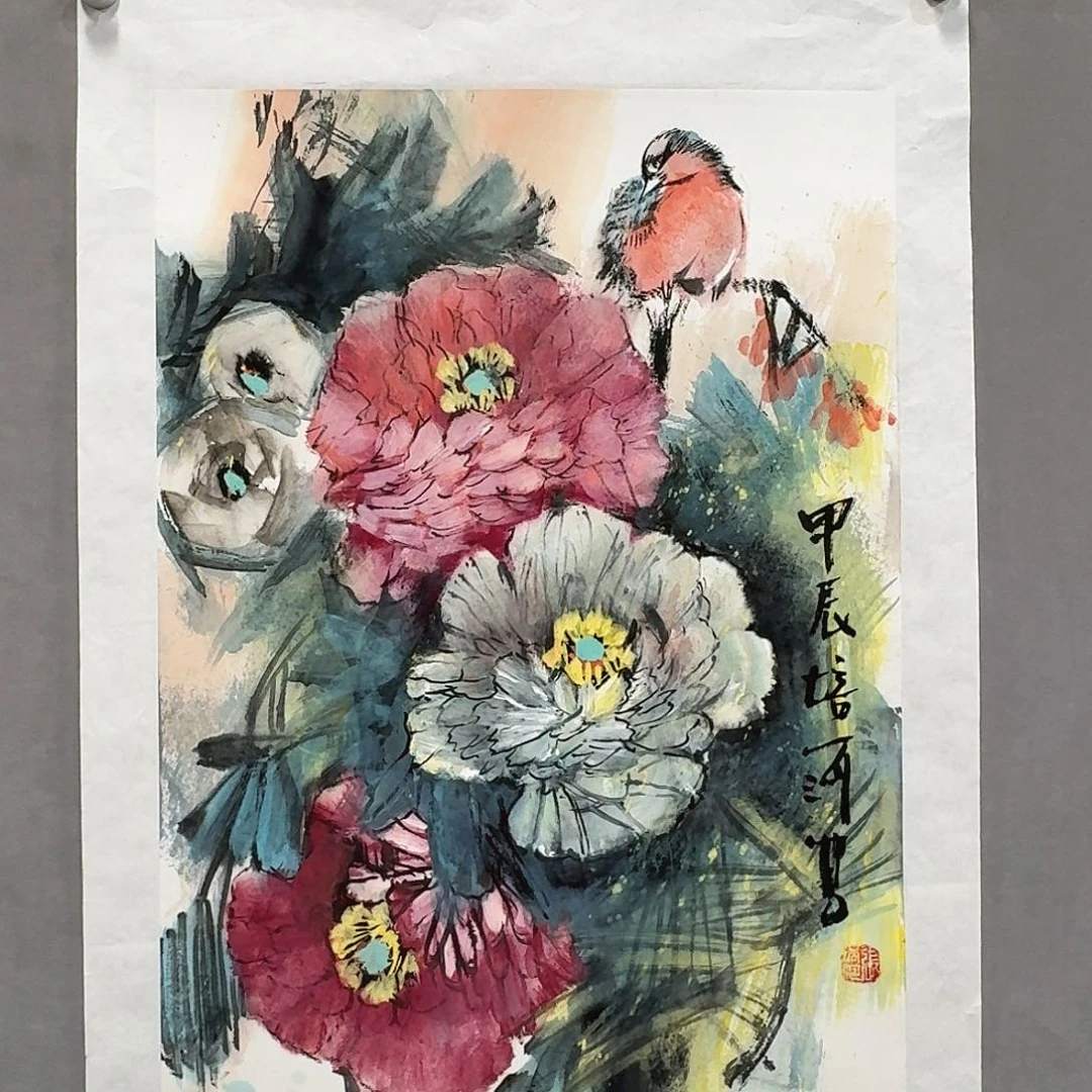 国画亲笔手绘放心去藏