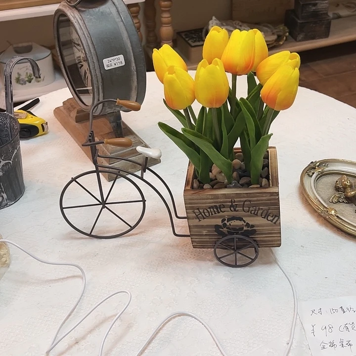 水晶玻璃吸管款复古家居园艺装饰