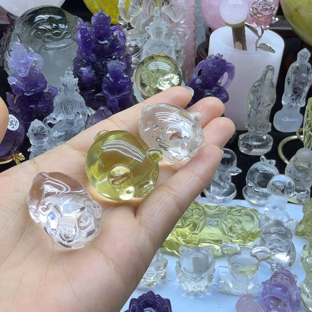 水晶摆件未镶嵌水晶爱****）