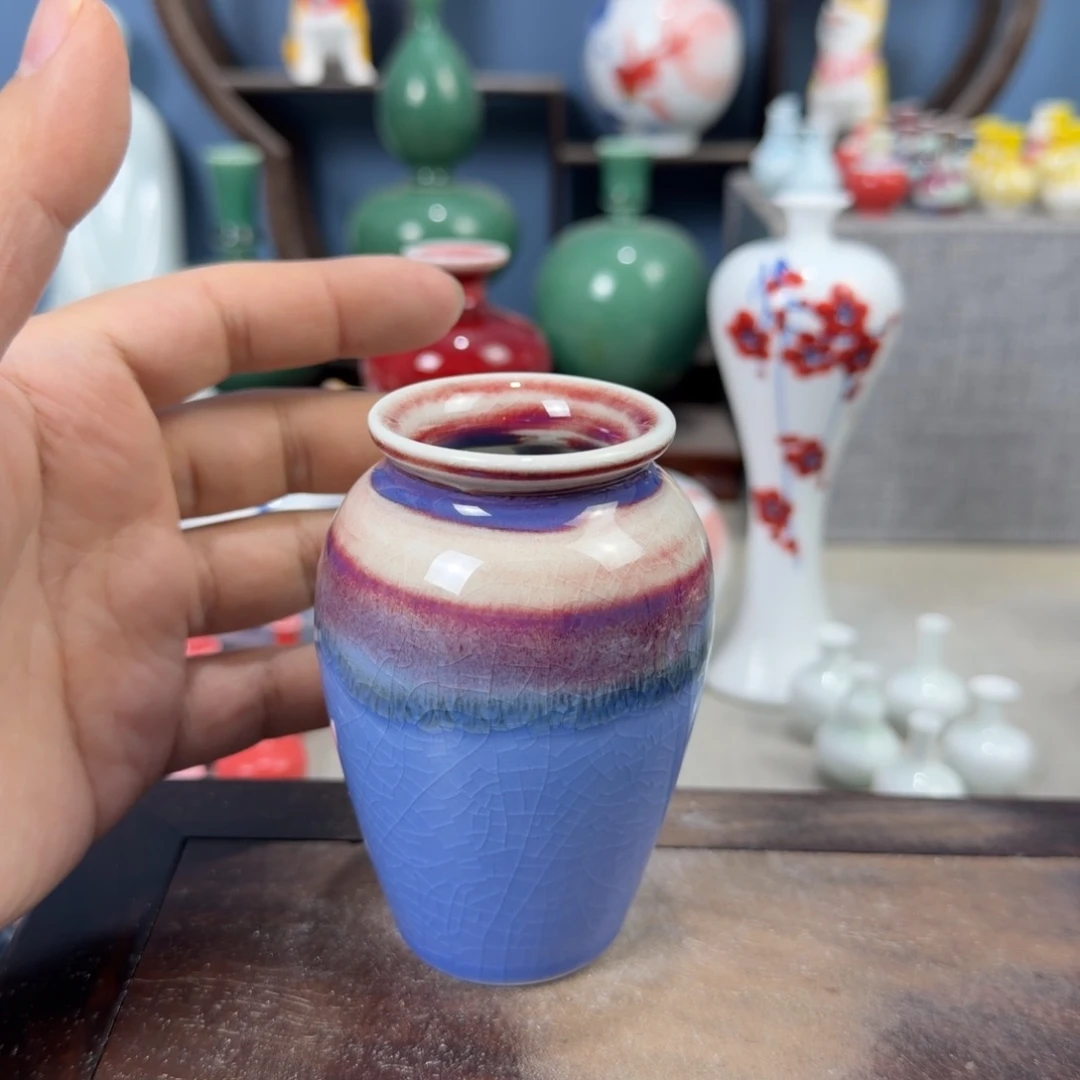陶瓷手工小花器摆件