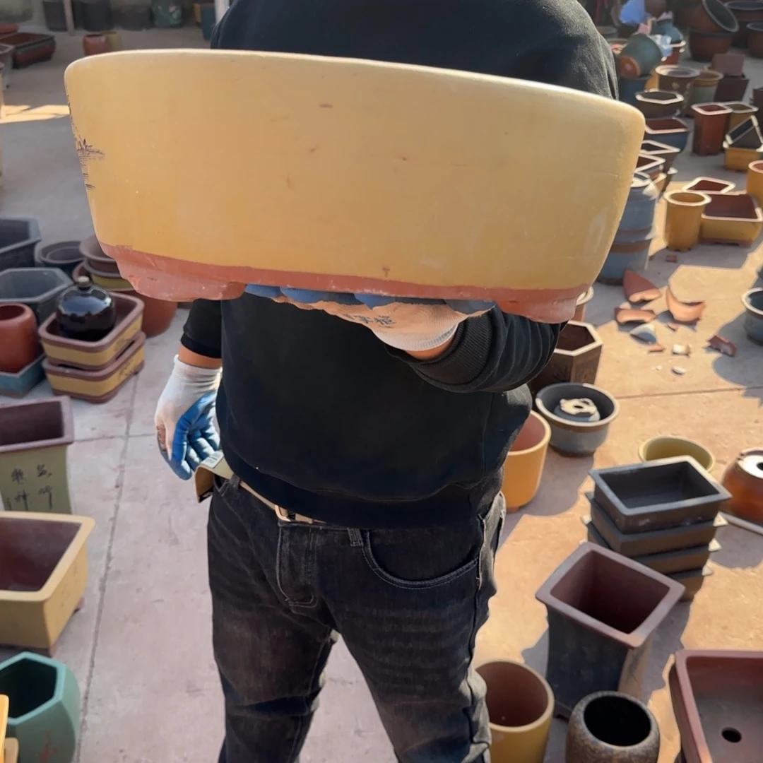 紫砂花盆瑕疵和瑕疵