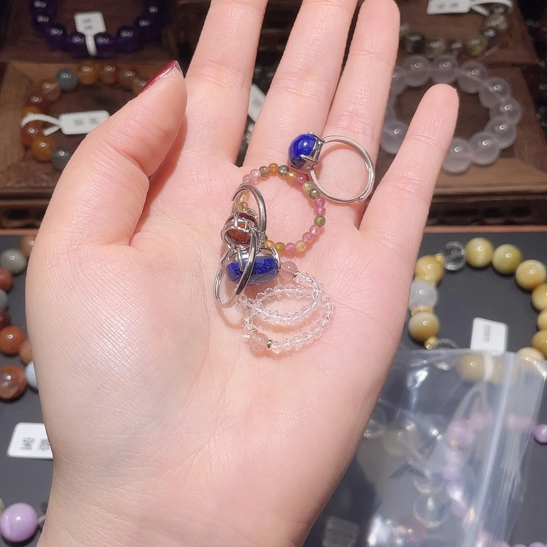 水晶手链未镶嵌戒指