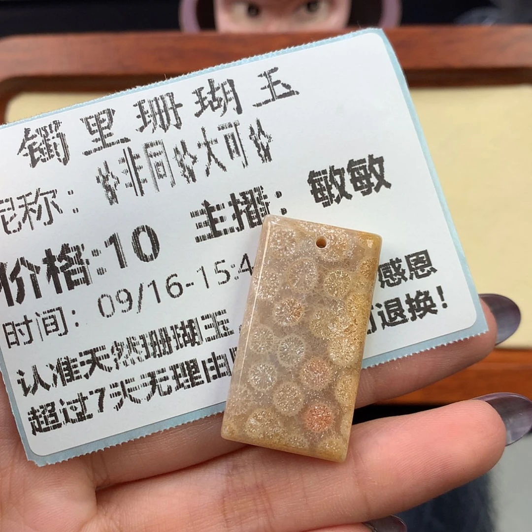 【闪购商品】颈饰未镶嵌硅化珊瑚（珊瑚玉）✨****✨