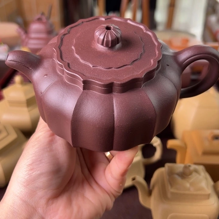 紫砂茶壶紫泥宝凌微瑕