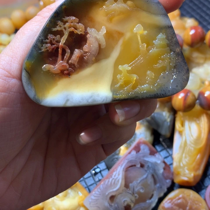 石英质玉（黄龙玉）未镶嵌手链