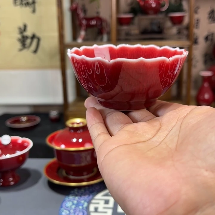 景德镇浅行窑莲花杯