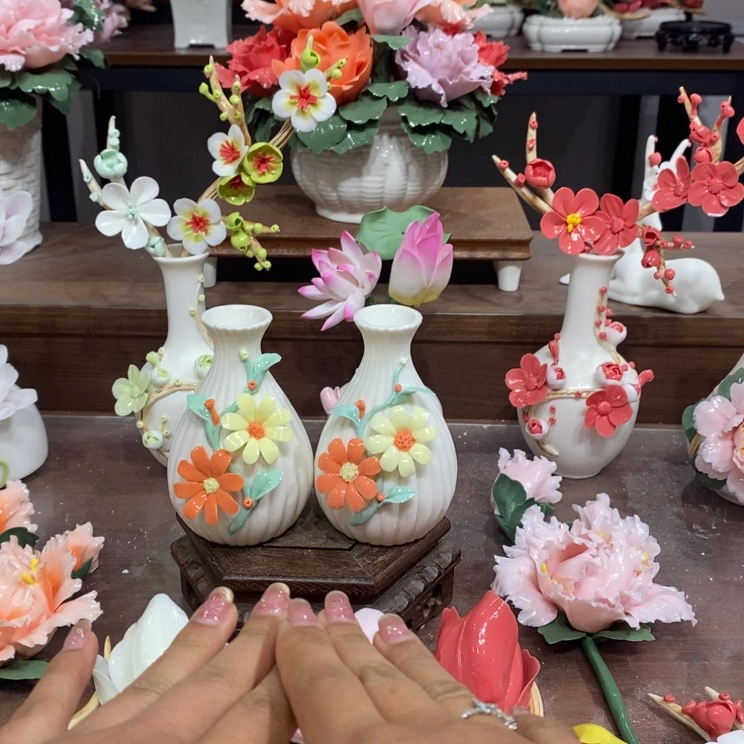 瓷片陶瓷工艺品摆件