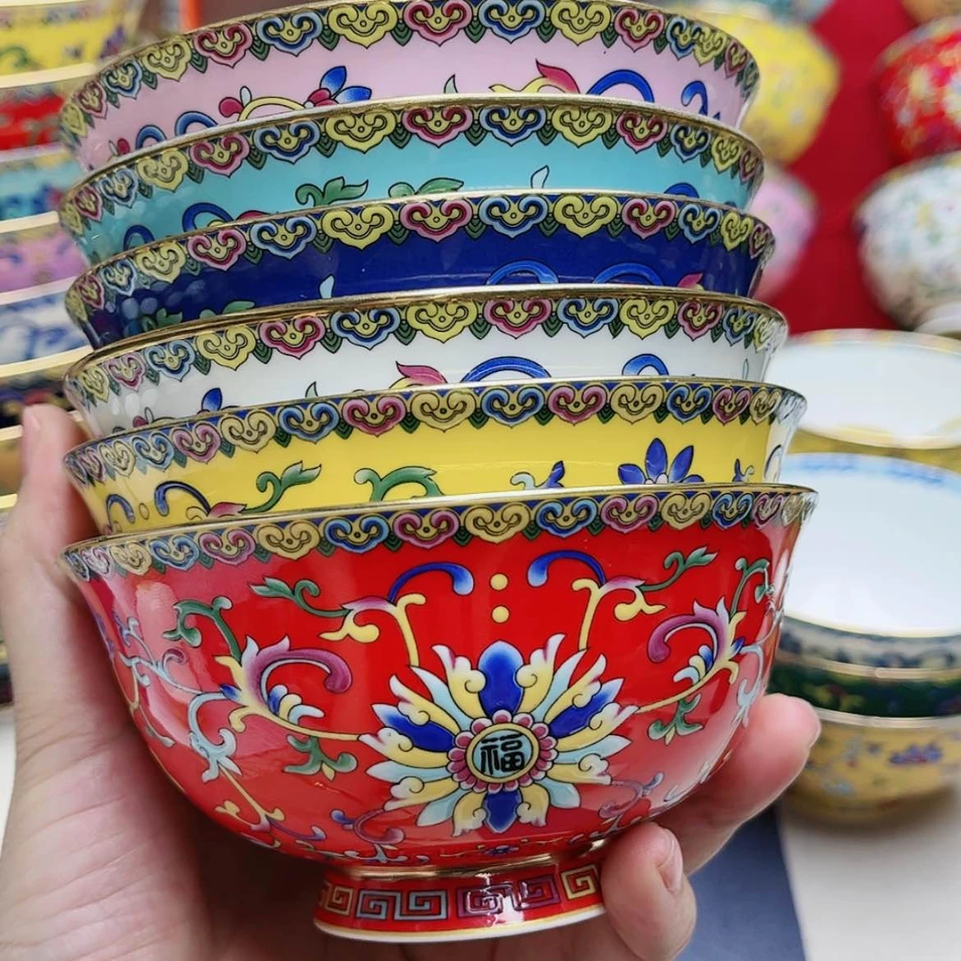 【闪购商品】珐琅4.5寸6个………………