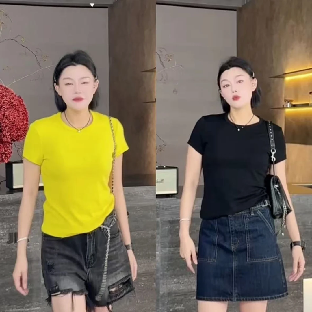 菲林家FL 67595【抛光T】 简约百搭圆领T