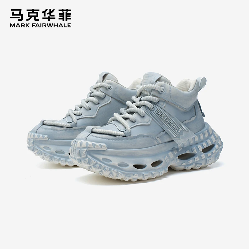 马克华菲老爹男女鞋春季厚底运动鞋气垫板鞋休闲情侣鞋潮鞋男士