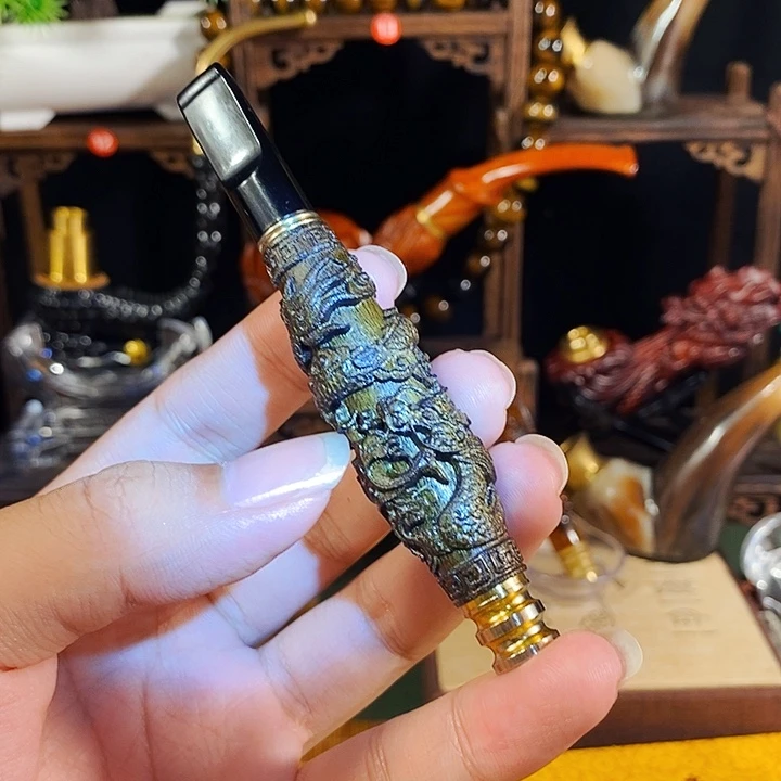 高端定制牛角手工斗