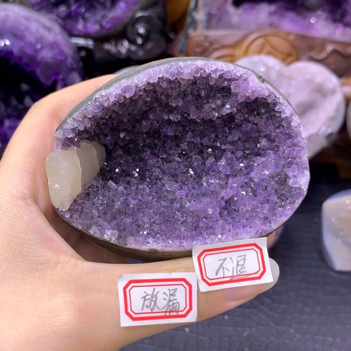 紫晶珠宝半成品未镶嵌