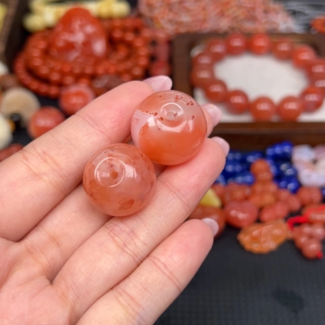 灵***石南红玛瑙未镶嵌吊坠(不含链)
