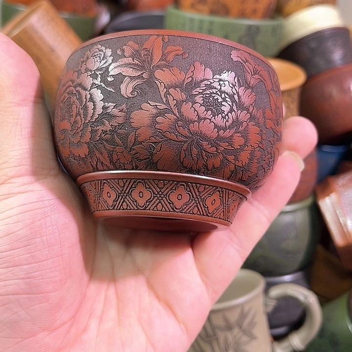 茶杯紫砂全手工紫砂主人杯