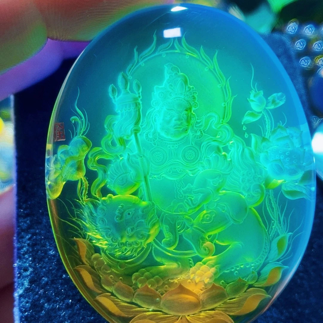 【闪购商品】未镶嵌颈饰蓝珀蓝珀阴雕