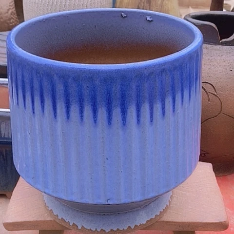 紫砂花盆口22高度22瑕疵