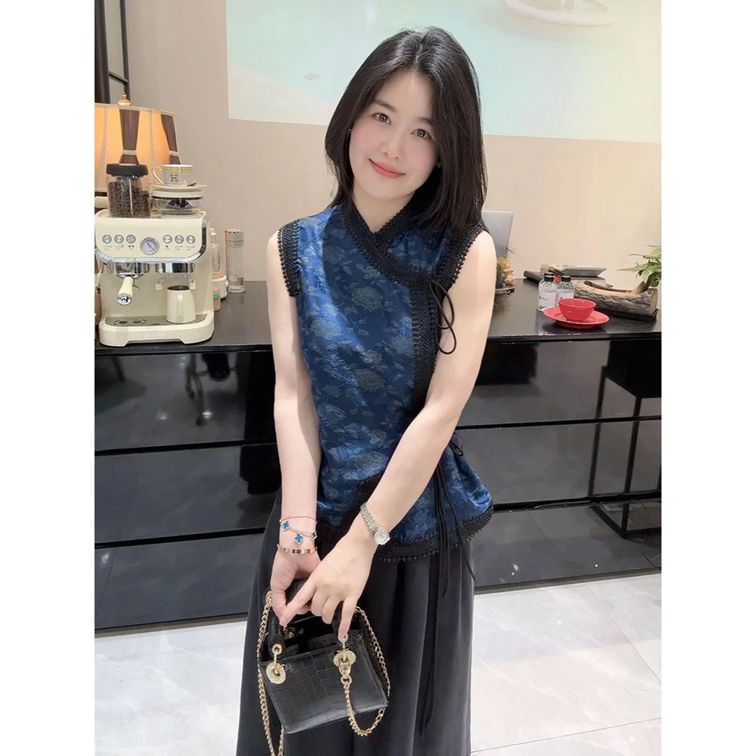 新中式女装国风上衣年轻款复古改良唐装高级感小衫女2025夏季新款