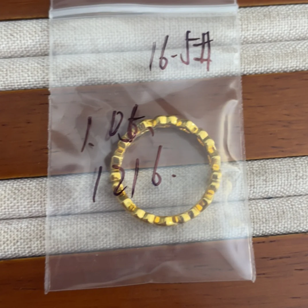 克重1.05 16.5号 爱心戒指 足金999