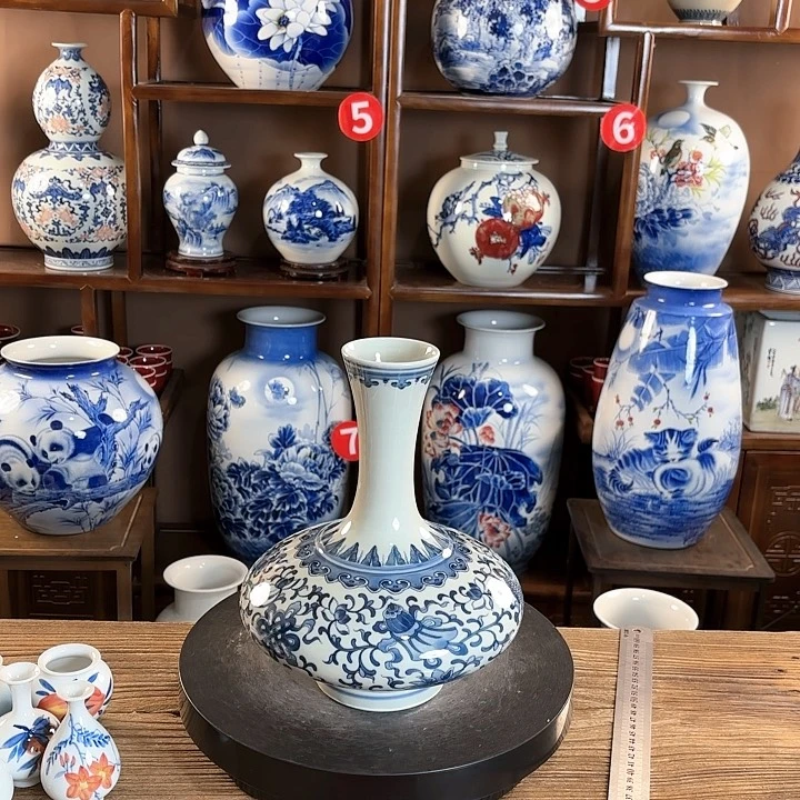 瓷片糖*景德镇陶瓷赏瓶