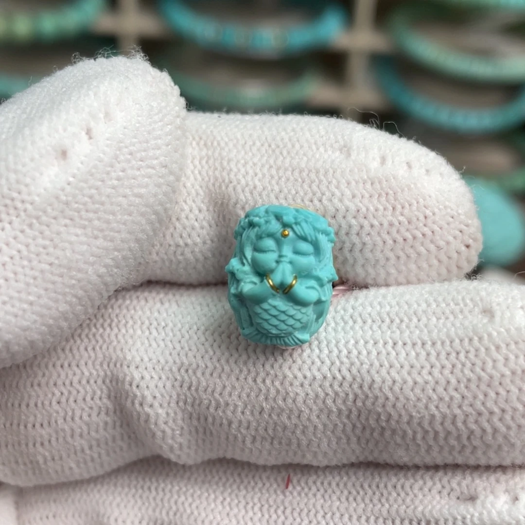 绿松石未镶嵌美人鱼22