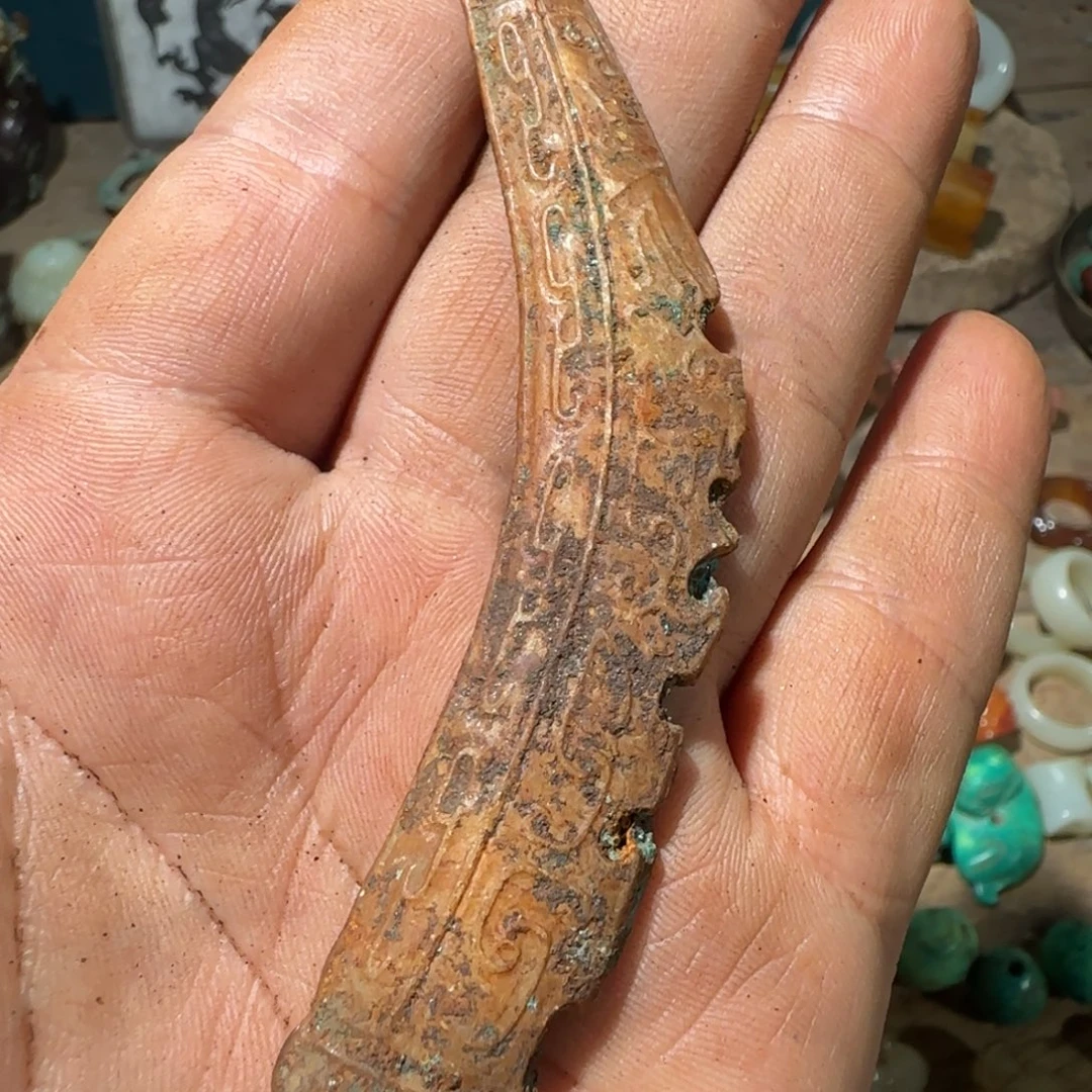 心***心颈饰未镶嵌和田玉（糖玉）