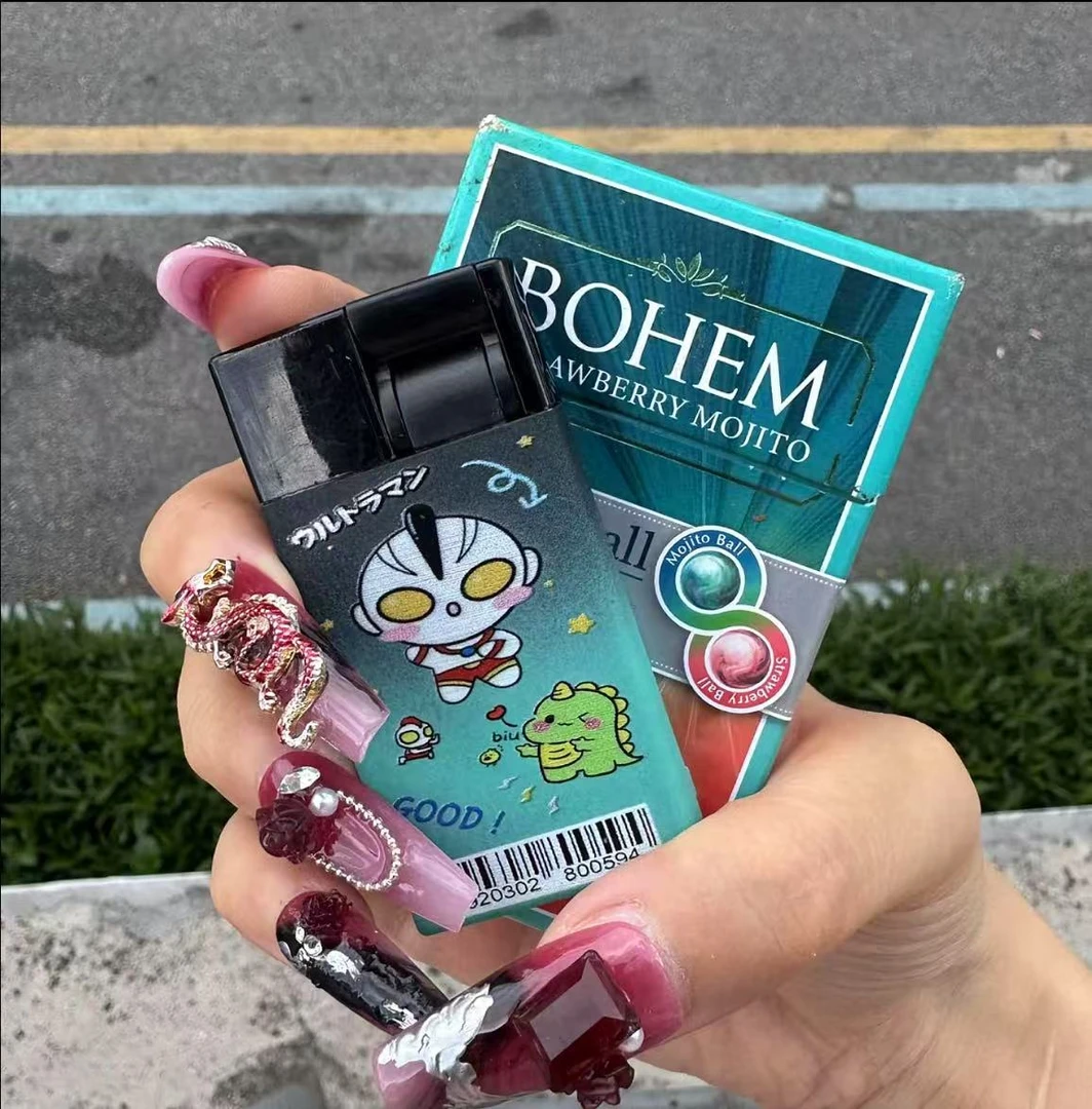 打火机2025年爆款网红款蓝焰点火卡通创意打火机高颜值个性防风