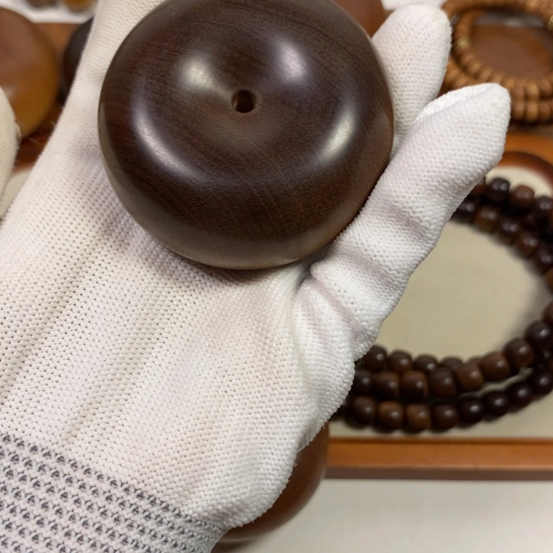 教***授檀香木老山檀香手把件沉水焦糖奶香微瑕