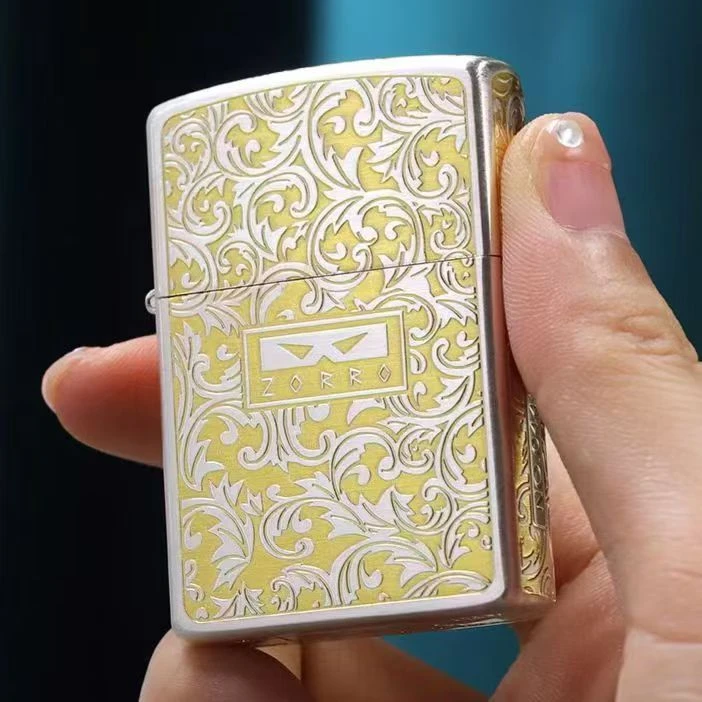 佐罗二代正品【双色小唐草】高档煤油防风机