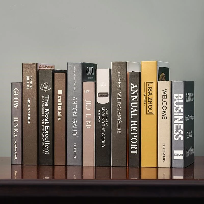 北欧简约假书摆件客厅书房书架卧室仿真书摆设道具书模型创意摆设