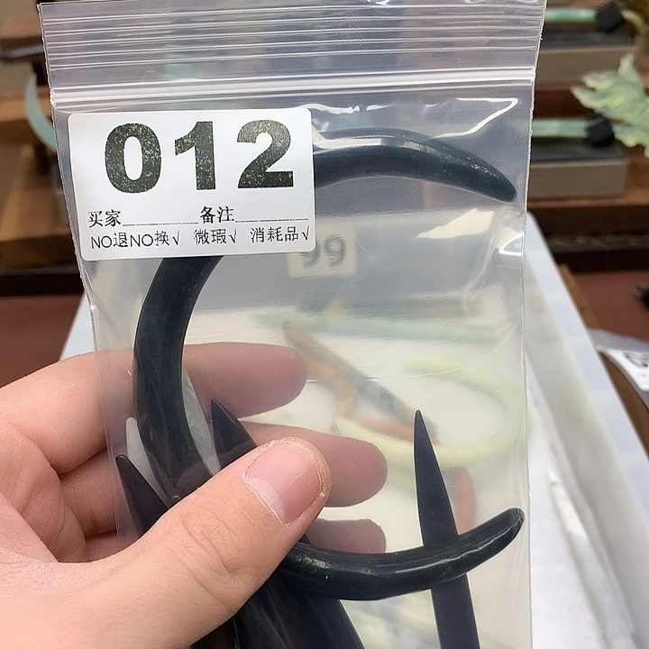 蛇纹石玉发饰合金筱***土