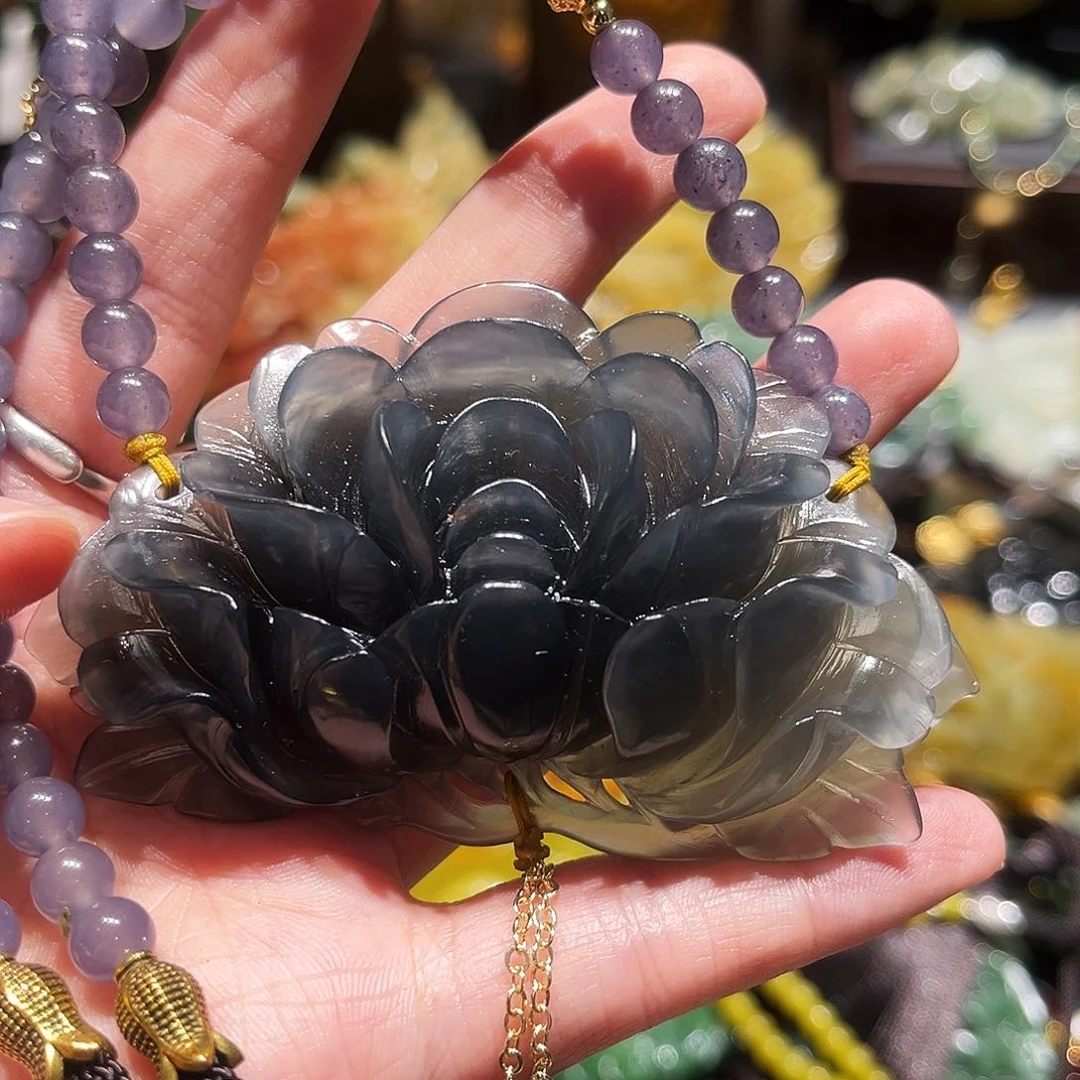 未镶嵌岫玉毛衣链