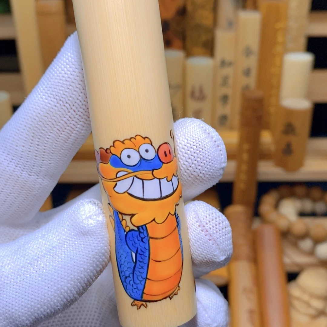 竹T****?陶瓷封釉纯手工精工实心玉竹