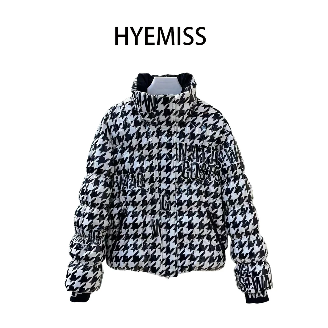 DW7708秋冬新款白鸭绒印花潮流轻奢百搭休闲羽绒服外套