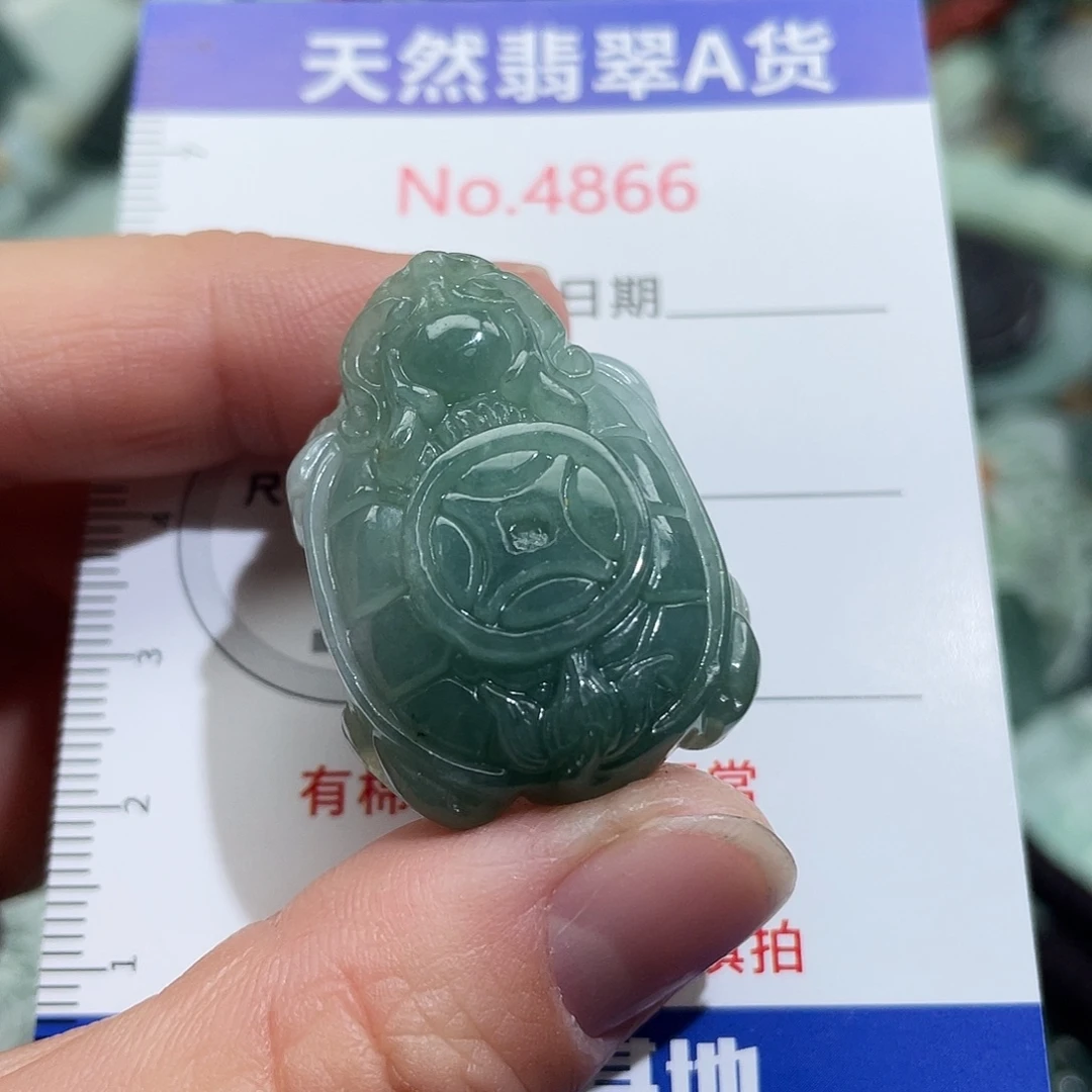 翡翠未镶嵌挂件4866