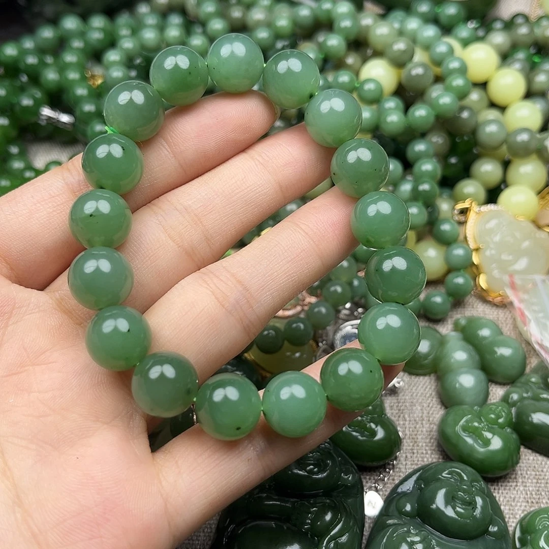 和田玉（碧玉）未镶嵌手串
