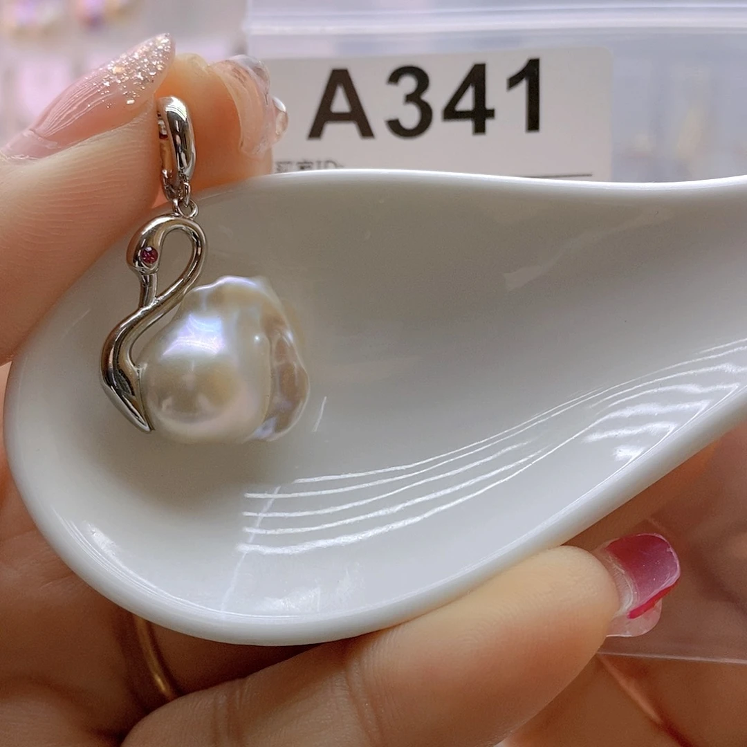 淡水珍珠颈饰银S925镶嵌