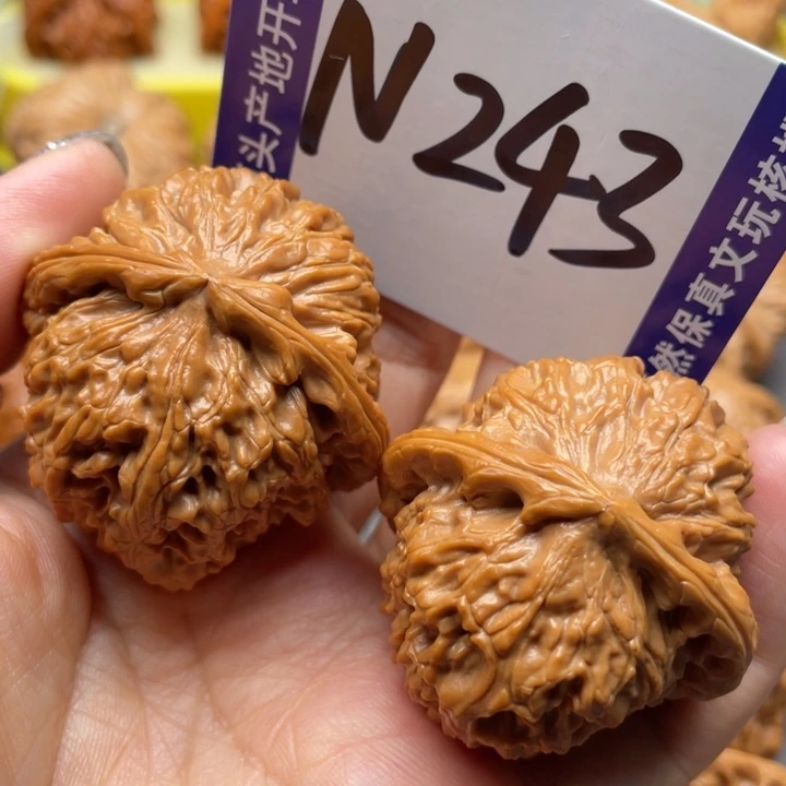 文玩核桃把件白狮子41