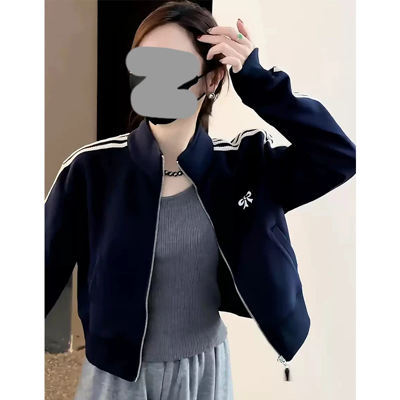 美式复古棒球服外套女2025年春秋季新款网红洋气百搭时尚开衫上衣