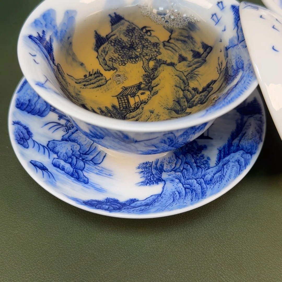 陶瓷景德镇纯手绘茶具圆圆236