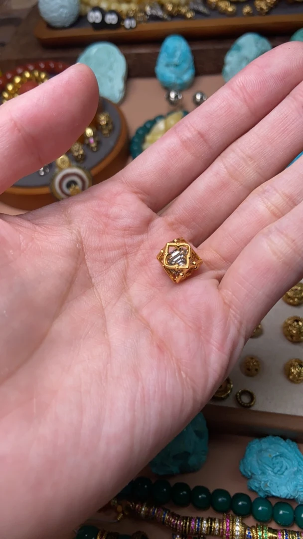 925银银制品 4号古格塔10mm一个银饰