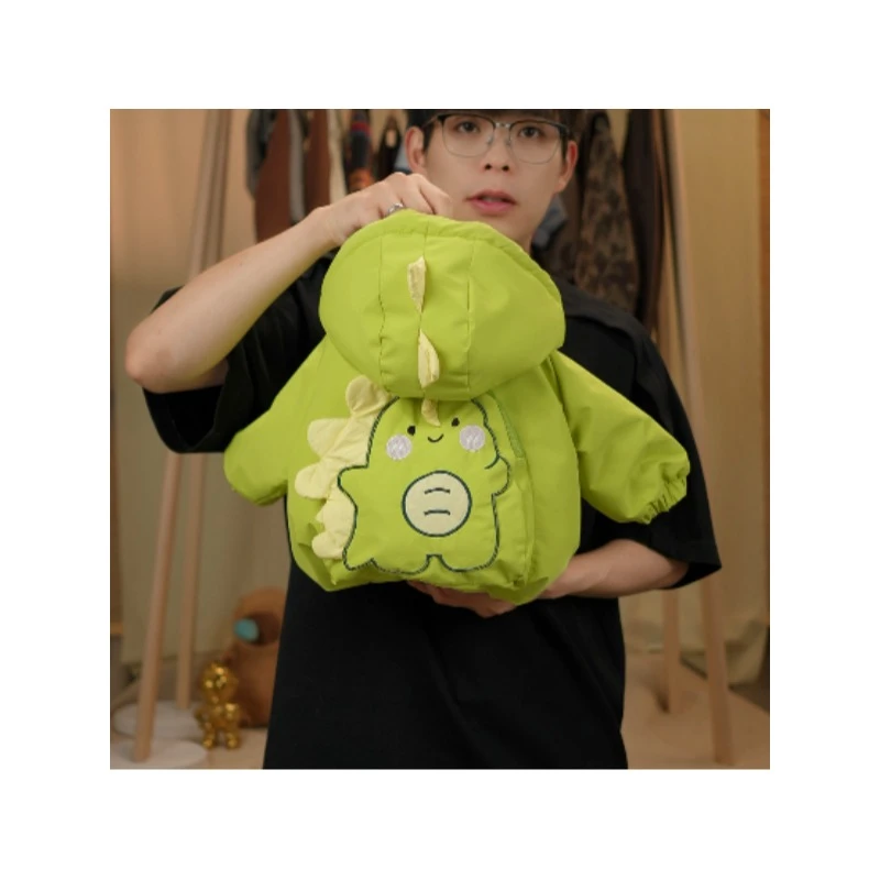 【A】2025冬季新款刺绣棉服小恐龙